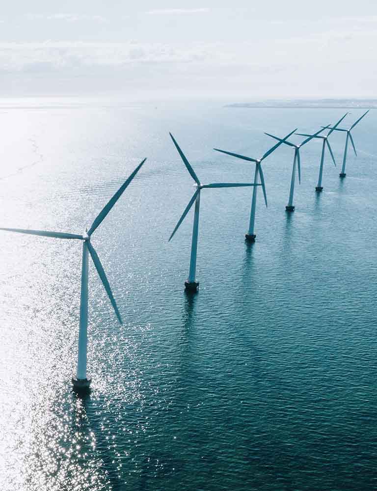 Windräder im Meer